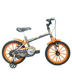 Bicicleta---Aro-16---Dino---Infantil---Tk3-Track---Prata-e-Laranja-0