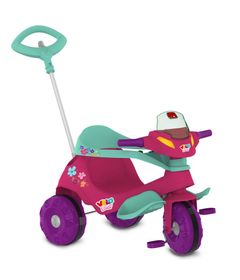 Triciclo---Velobaby-G2---Bandeirante---Passeio-e-Pedal---Feminino---Rosa-0