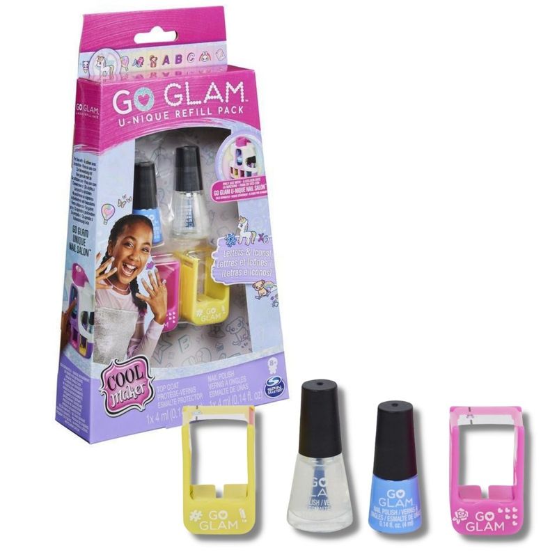 Go Glam U Nique Refill Pack Kit Decorar e Pintar Unhas Sunny na