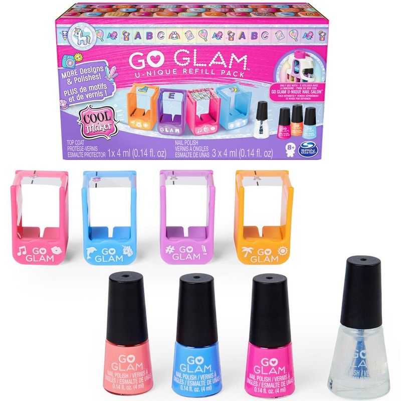 Go Glam U Nique Refill Pack Kit Decorar e Pintar Unhas Cool - Ri Happy