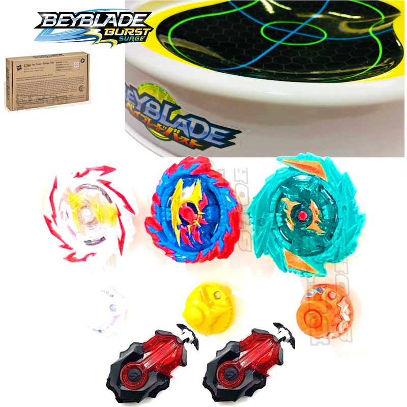 Kit 3 Piões De Batalha - BeyBlade Burst - Surge Speedstorm