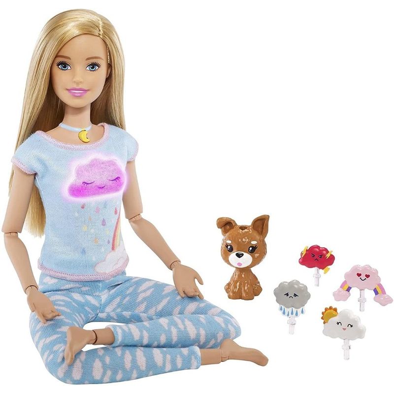 Boneca Barbie Fashion Medite Comigo Mattel - Bebe Brinquedo