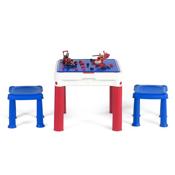 Conjunto de Atividades - Mesa e Cadeiras - Keter - Azul e Branco - Fun
