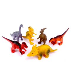 Conjunto-de-Figuras---Animais-Jurassicos---Dinossaurs---Amarelo-0