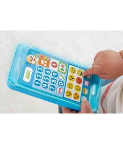 Brinquedo-Educativo---Telefone-Emojis-Cachorrinho---Fisher-Price---Azul---15Cm-0