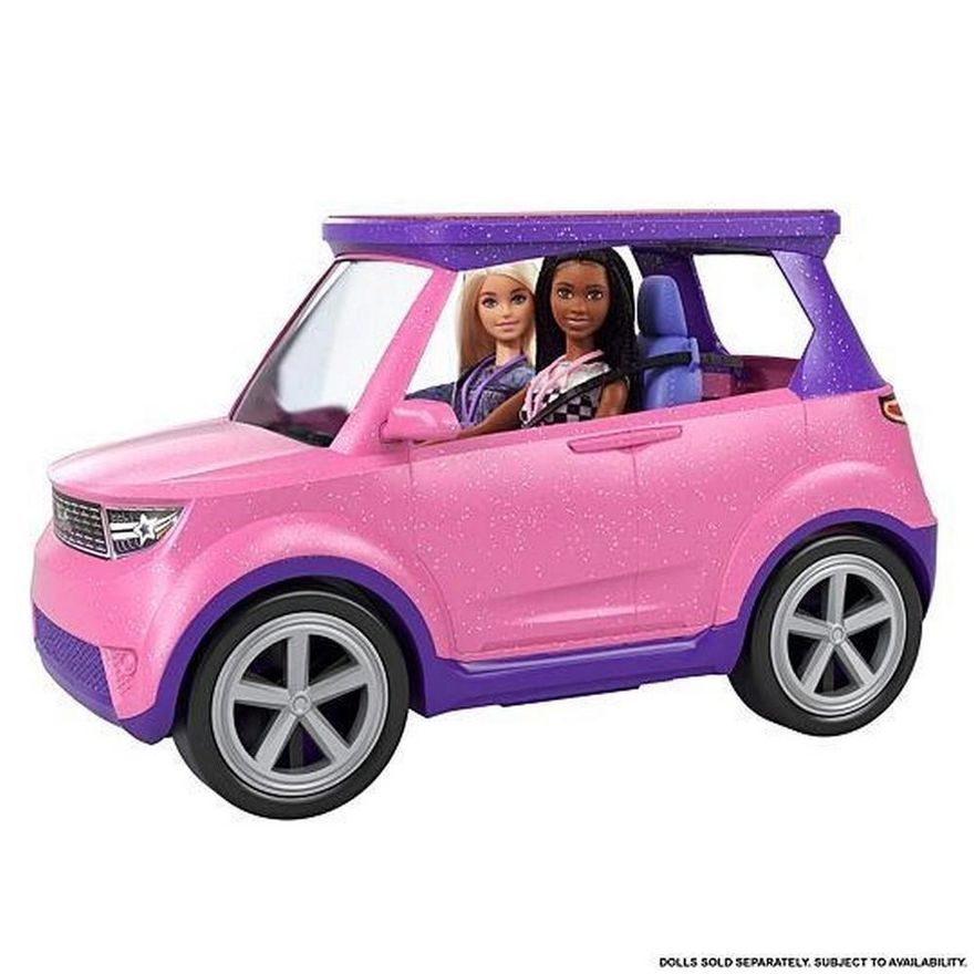 Carro Da Barbie Transformável Em Palco De Musica Com Bateria