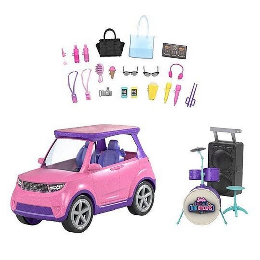 Carro Da Barbie Transformável Em Palco De Musica Com Bateria