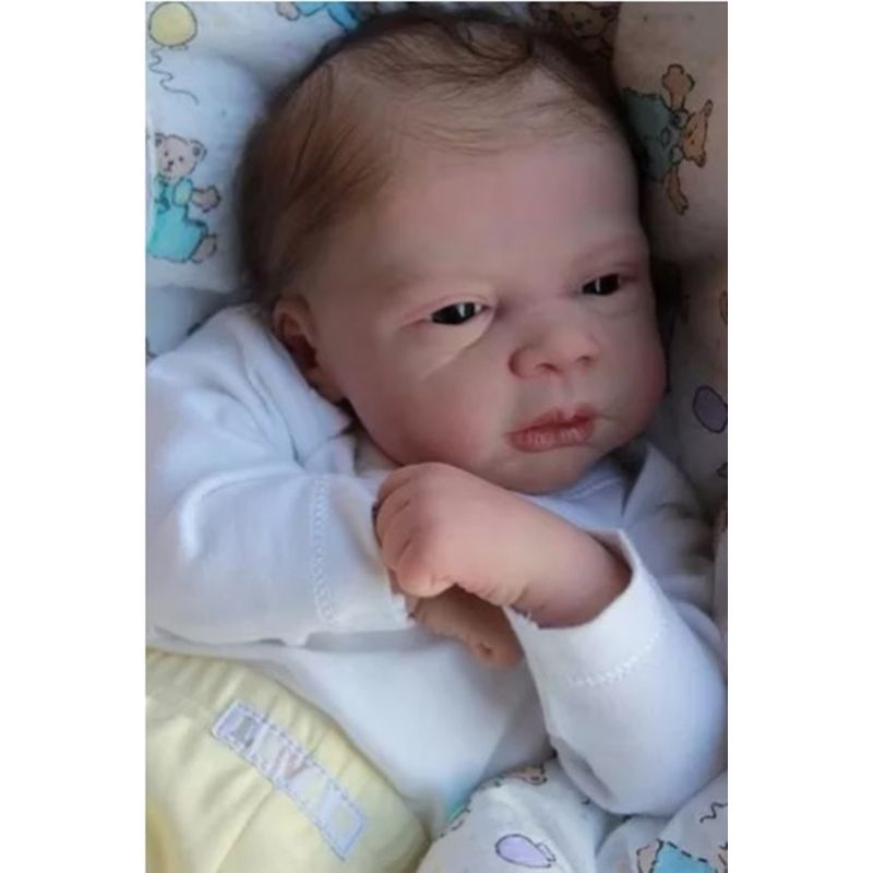 Boneca Bebe Reborn Baby Alive + Enxoval 14 Itens Cilios