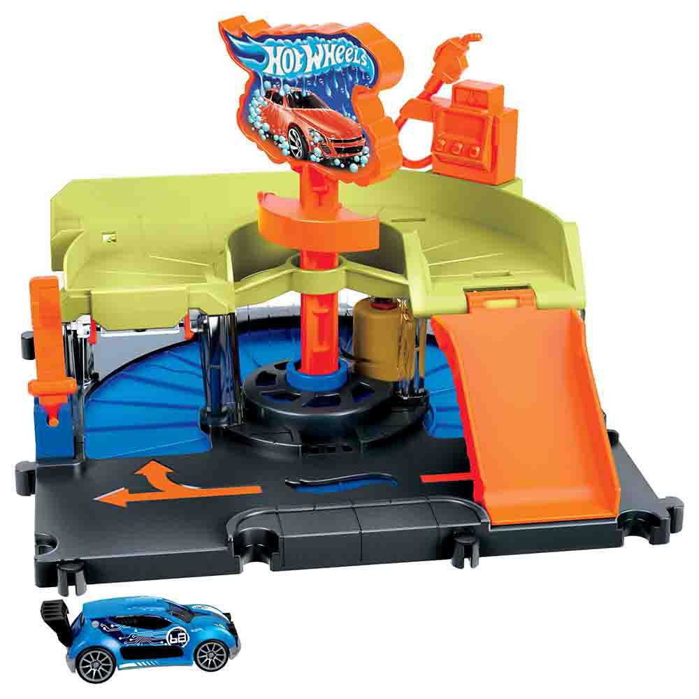 Pista de Percurso e Mini Veiculo Hot Wheels City Lava Rapido Mattel 0