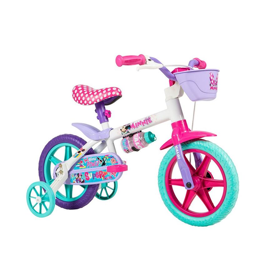 Bicicleta ARO 20 - Barbie - Branca - Caloi - Ri Happy