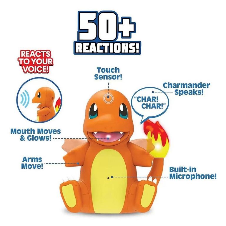 Boneco Pokémon Charmander Elétrico Meu Parceiro C 50 Reações - Alfabay -  Cubo Mágico - Quebra Cabeças - A loja de Profissionais e Colecionadores!