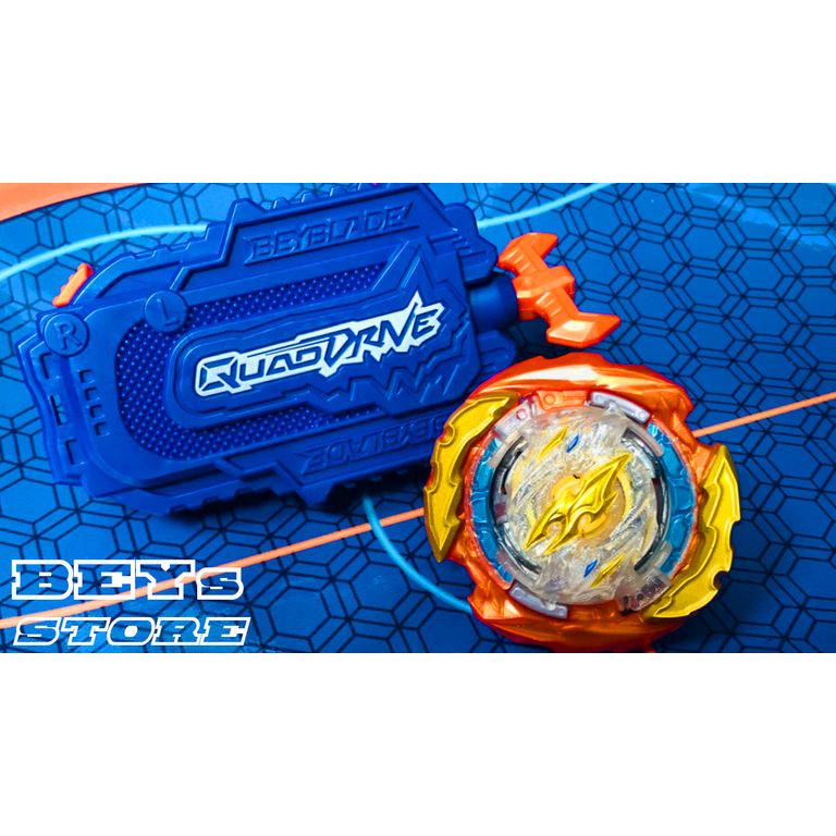 Beyblade Burst Quaddrive Pião e Lançador Cyclone Roktavor - Hasbro