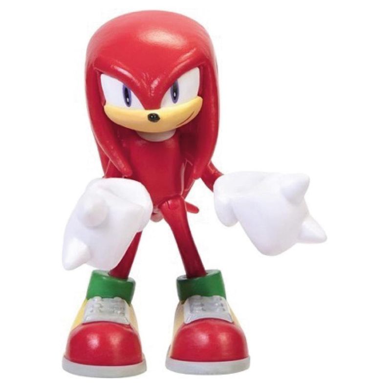 Mini Figura - Colecionavel - Sonic The Hedgehog - Knuckles the Echidna -  6.3 cm - Candide - Ri Happy