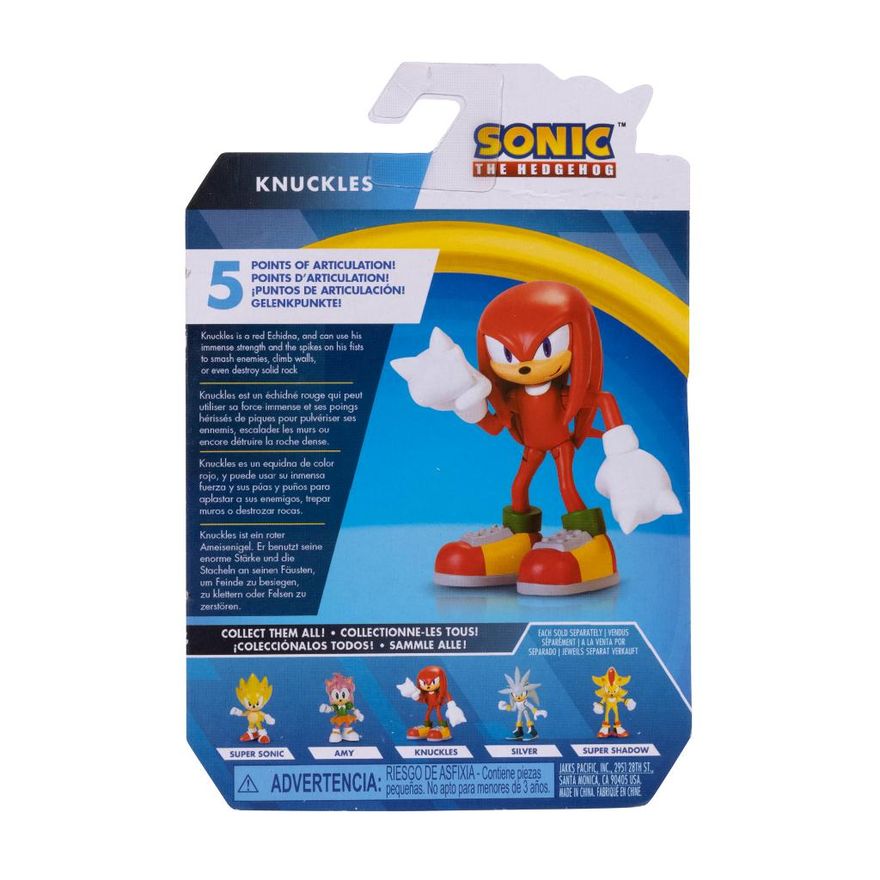 Boneco Sonic the Hedgehog Articulado Super Shadow Candide 3402 em