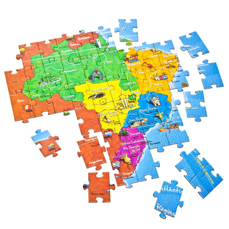 Resultado de imagem para mapa do Brasil puzzle