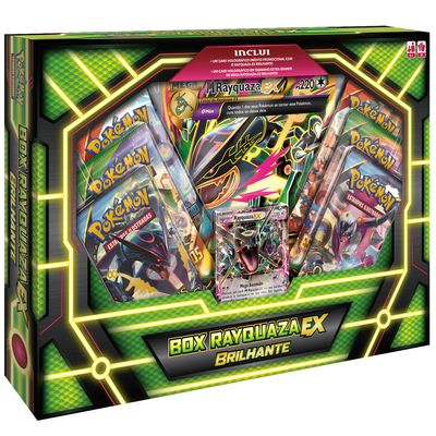 Jogo de Cartas - Box Rayquaza-EX Brilhante - Pokémon 