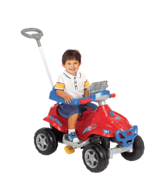 Triciclo Tico Tico Velo Toys Vermelho com Capacete Motoca Infantil