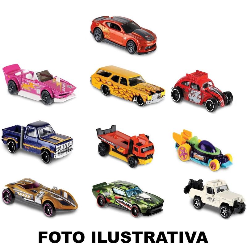 Carrinhos Hot Wheels Kit Com 10 Sem Repetidos Frete Gratis