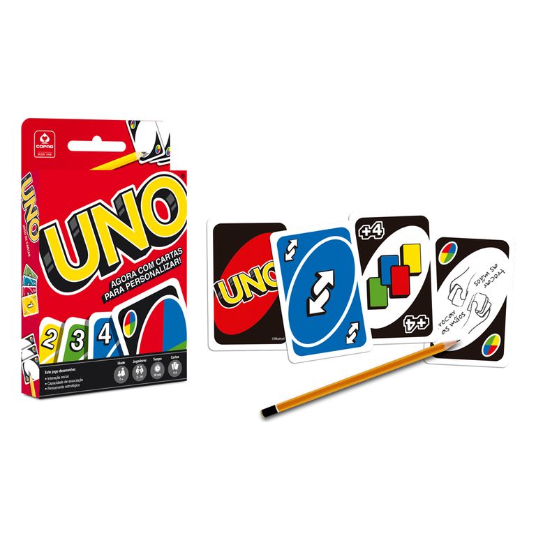 Jogo Cartas Uno Copag Jogue Com Seus Amigos E Grite uno! - Uno & Friends  - #