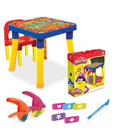 Mesinha-e-Cadeira-Play-Doh---Massa-de-Modelar-e-Acessorios---Monte-Libano