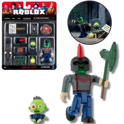 Boneco Roblox Avatar Shop - Pack Figura Punks + Cód Virtual - Ri Happy