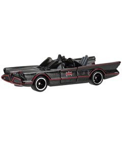 EXCLUSIVO Carrinho - Hot Wheels - DC Comics - Batman - Batmóvel - Preto  Detalhe Azul - Mattel