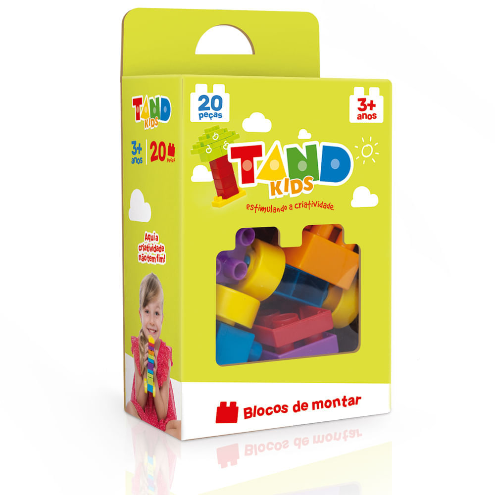 Blocos De Encaixe - Tand Kids - 20 Peças - Toyster