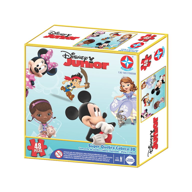 Quebra Cabeca 3d Disney Junior Estrela Ri Happy Brinquedos