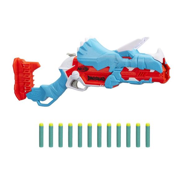 Lançador Nerf - Dinosquad Tricera-Blast - com 12 Dardos - Hasbro