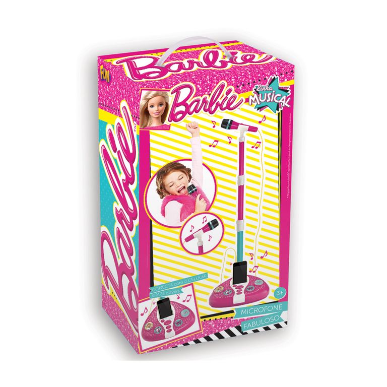 Karaoke da barbie com microfone Clearance