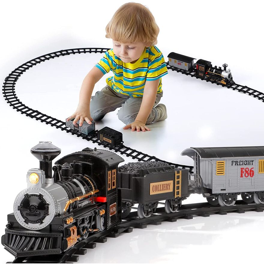 Brinquedo Trem A Pilha Com Trilhos - Rei Dos Trilhos - Ri Happy
