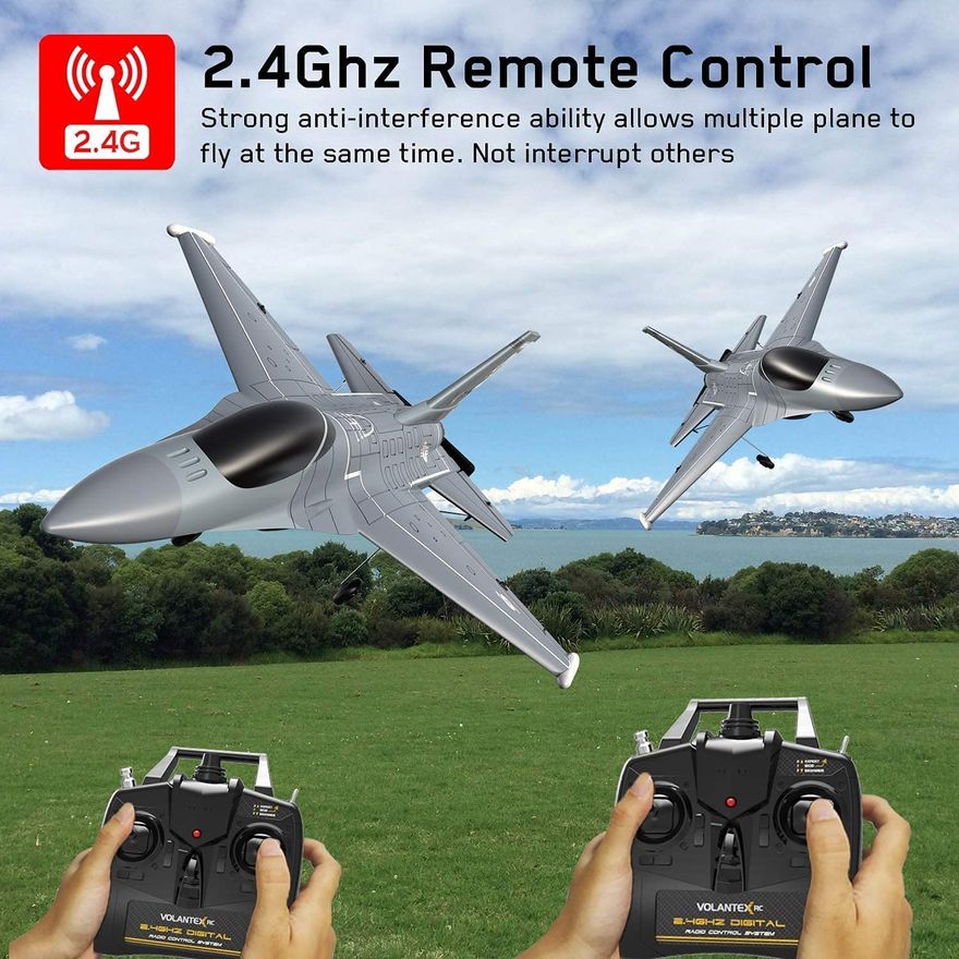 EagleStone F16 Avião de Controle Remoto 24G Design 2CH - Ri Happy