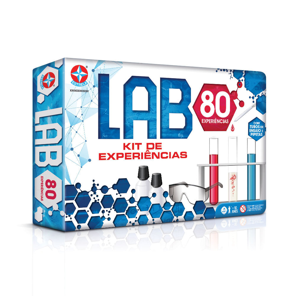conjunto de atividades kit de experiencias jogo lab estrela 1001612800020 Embalagem