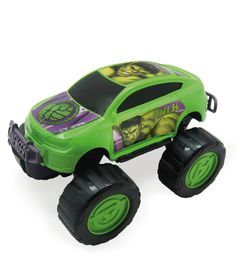 Carrinho Com Controle Remoto - Avengers - Buggy Monster - Hulk - Candide -  Verde