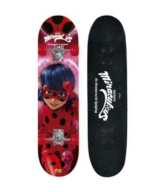 Skate-com-Acessorios-de-Seguranca---Miraculous---Ladybug---Fun
