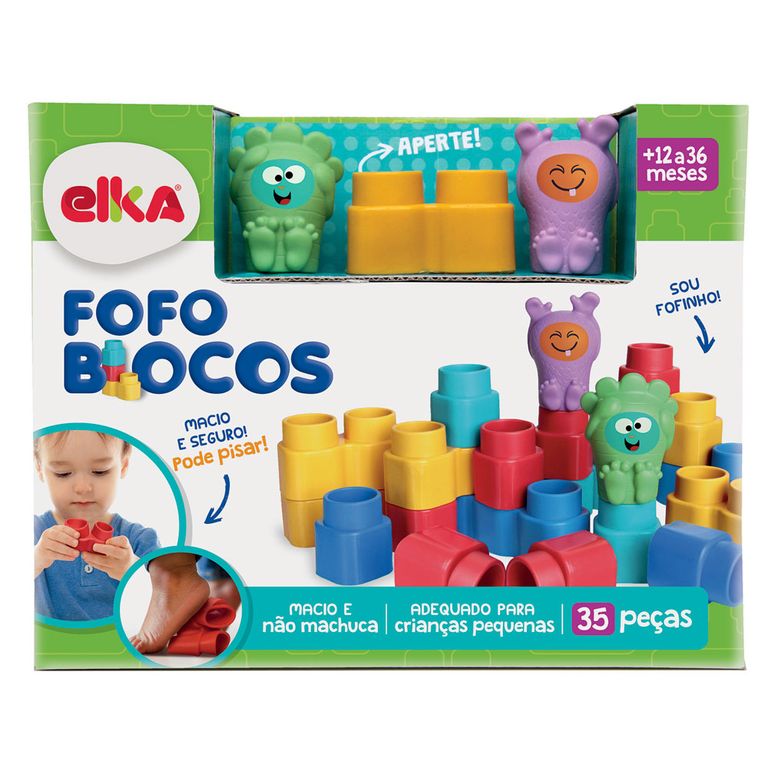 Fofo blocos elka 35 peças Clearance
