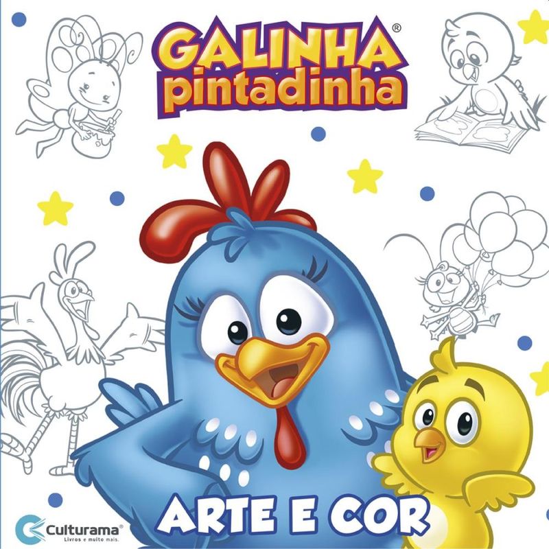 LIVRO INFANTIL COLORIR GALINHA PINTADINHA ARTE E COR - Ri Happy