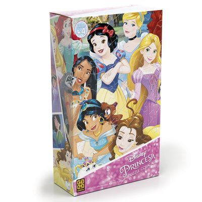 Quebra-Cabeça - Princesas Disney - Coração - 80 Peças - 2018