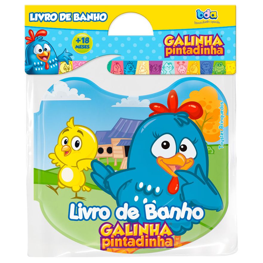 Livrinho De Banho Galinha Pintadinha Toyster Ri Happy Brinquedos