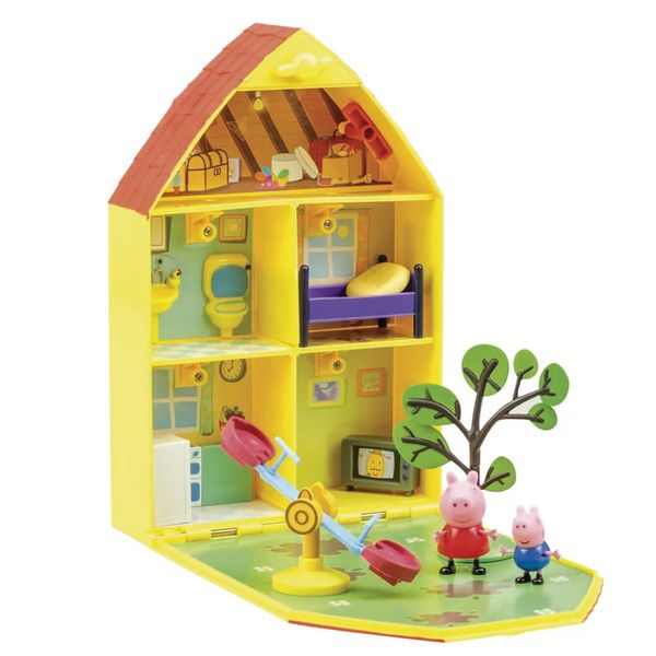 Playset e Mini Figuras - Peppa Pig - Casa com Jardim da Peppa - DTC
