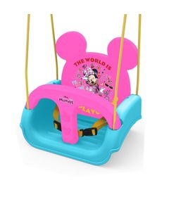 Balanco-Infantil-com-Encosto-Ajustavel---Disney---Minnie-Mouse---Xalingo