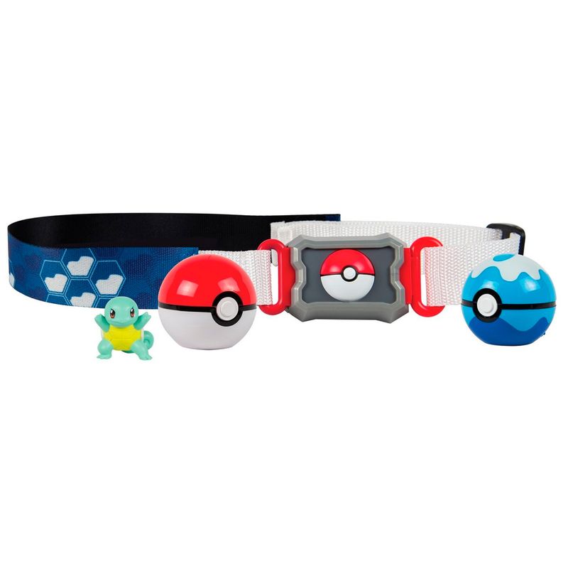 Conjunto de Ação - Pokémon - Cinto Porta Pokébolas - Squirtle