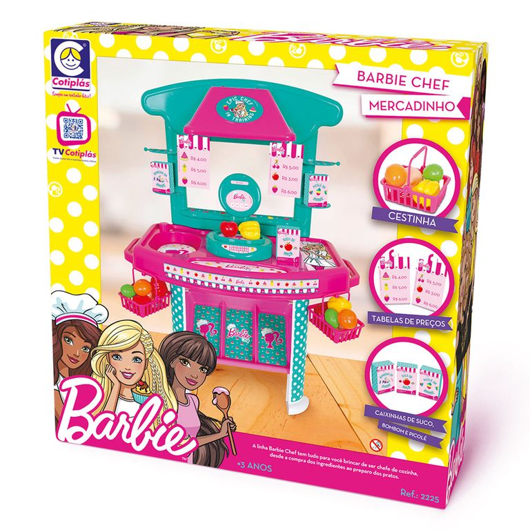 Acessorios Para Boneca Barbie Chef Mini Mercado Cotiplas Ri Happy Brinquedos