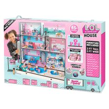 Lancamento Lol Surprise Omg Winter Disco Dollie E Dollface 102 playset 63 cm e mini bonecas lol surprise house 85 surpresas candide 8914 Frente