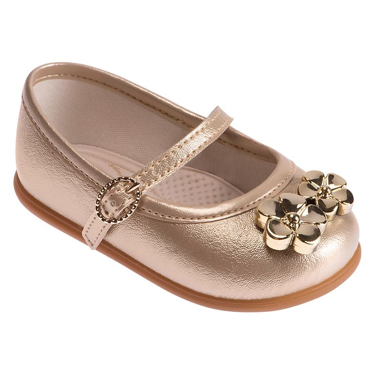 sapatilha pimpolho dourada