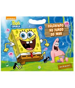 Livro-com-50-Adesivos---Bob-Esponja---Nickelodeon---Colorindo-no-Fundo-do-Mar---Ciranda-Cultural