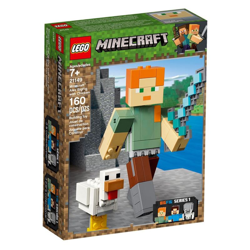 Minecraft Lego Kit Com 16 Bonecos Da Serie