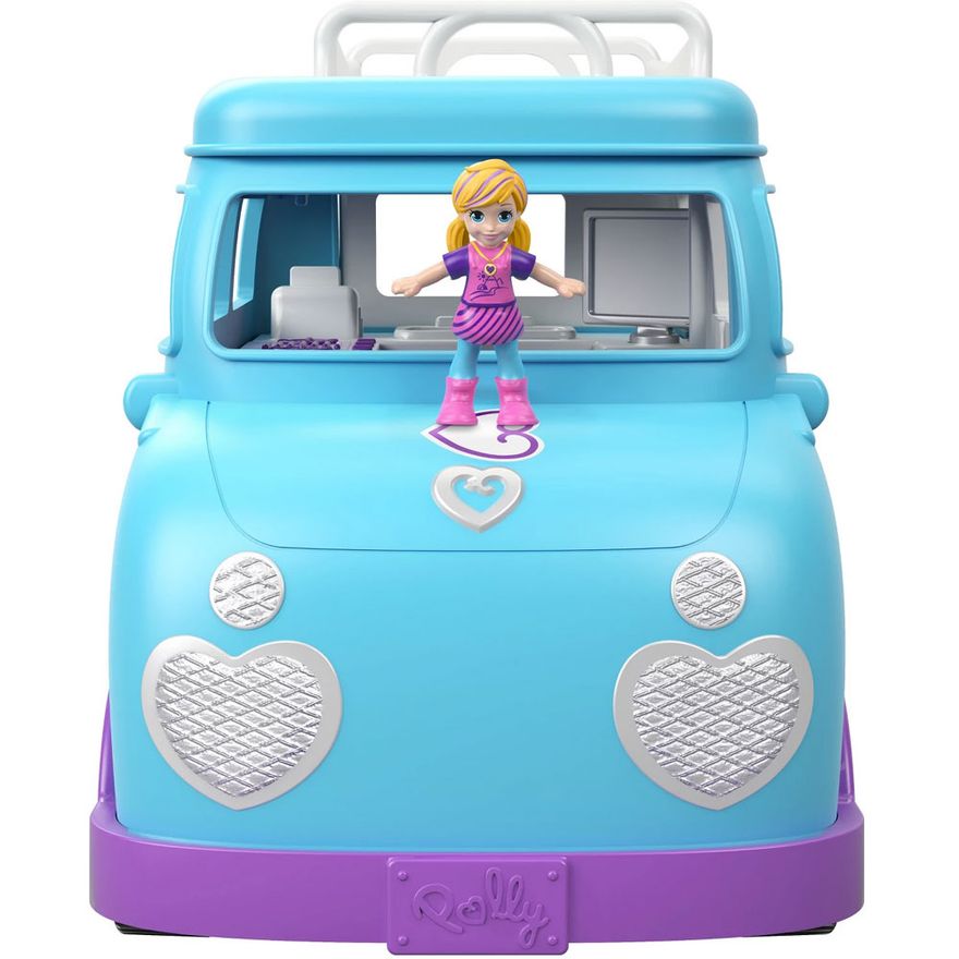 Veículo e Boneca - Polly Pocket - Van de Camping - Mattel - Ri Happy