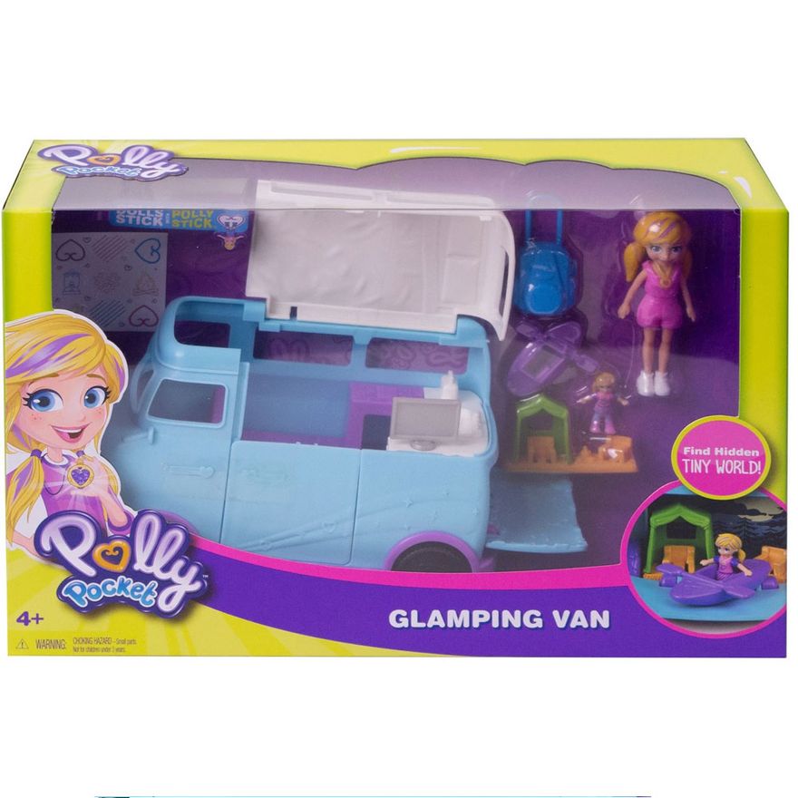 Veículo e Boneca - Polly Pocket - Van de Camping - Mattel - Ri Happy