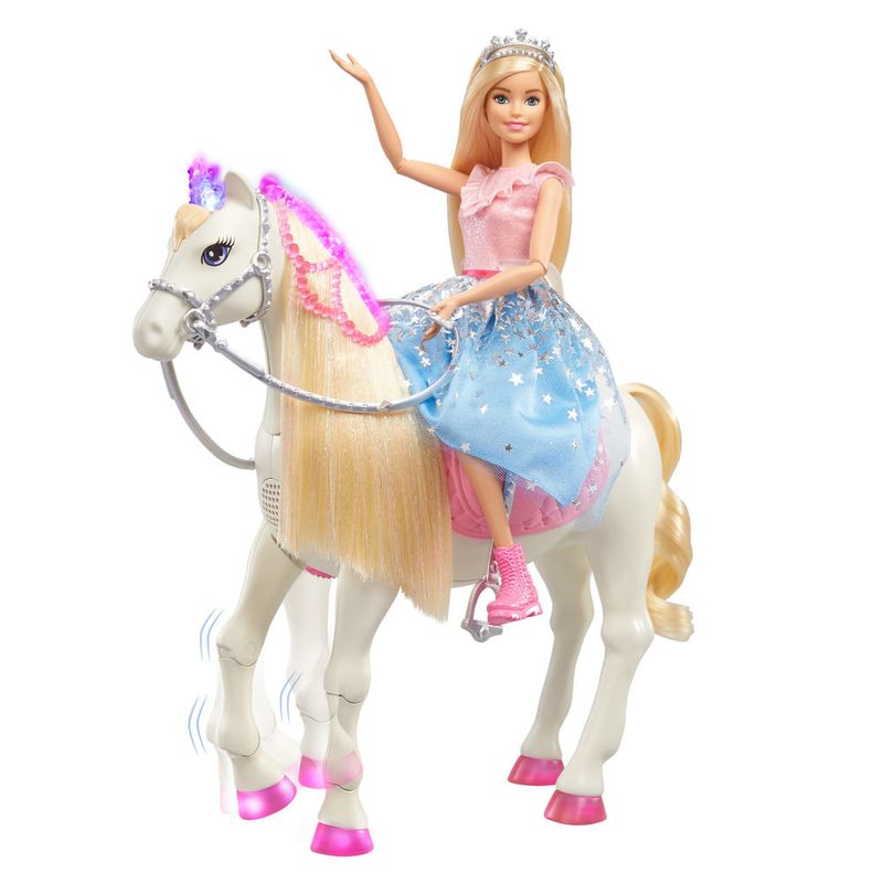 Boneca Barbie - Barbie Aventura da Princesa - Barbie e Cavalo Morning Star  - Mattel - Ri Happy